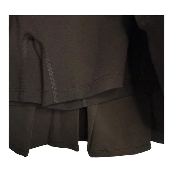 Halara Flat Front Pleated Mini 2-in-1‎ Tennis Skirt Black NWT XS NWT - Picture 3 of 9